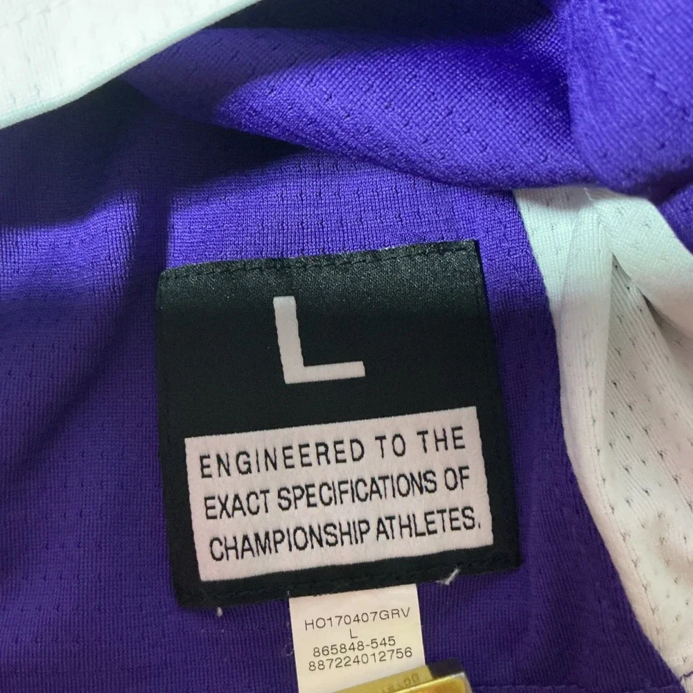 Jordan Reversible Basketball Jersey White Purple Mesh Tank Top 865848-545 Large